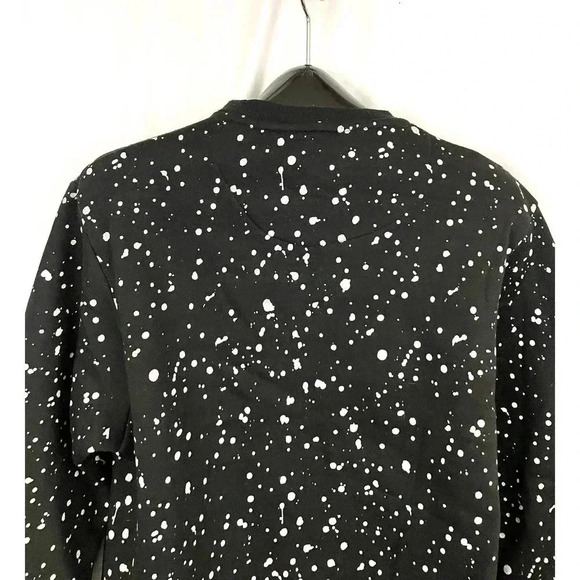 Black Women's Pullover Sweater SMALL Paint Splotted One Point One - Picture 8 of 12